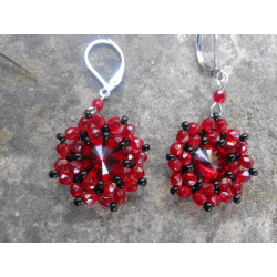 Náušnice Karkulka Swarovski
