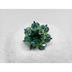 Prsten Swarovski rivoli Peridot