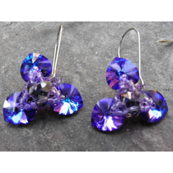 Náušnice Swarovski Trojlístek