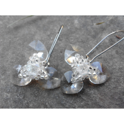 Náušnice Swarovski Trojlístek