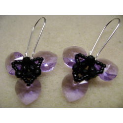 Náušnice Swarovski Trojlístek